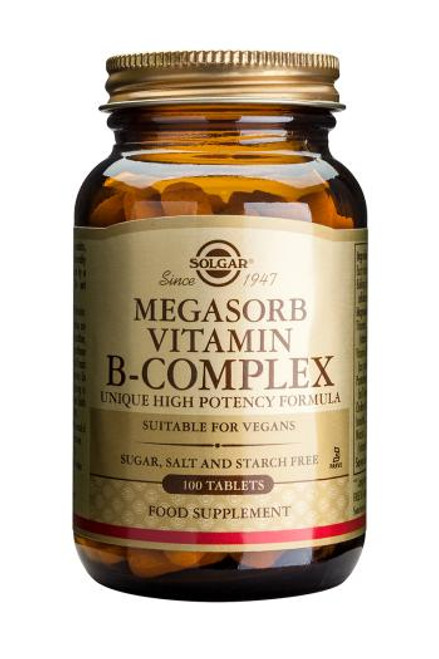 Solgar Megasorb Vitamin B-Complex Tablets (Specially Coated), 100