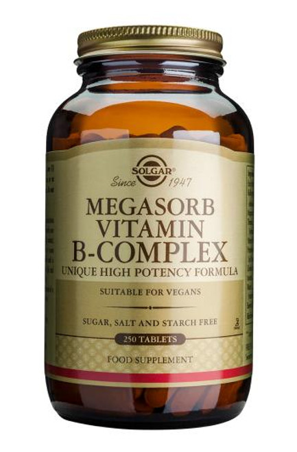 Solgar Megasorb Vitamin B-Complex Tablets (Specially Coated), 250