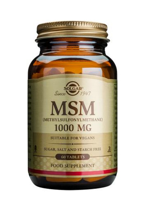 Solgar MSM 1000 mg Tablets, 60