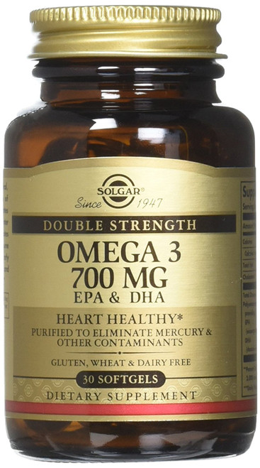 Solgar Omega-3 Double Strength Softgels, 30