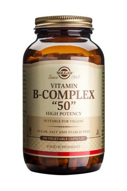 Solgar Vitamin B-Complex "50" Vegetable Capsules, 250