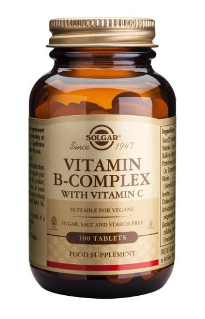 Solgar Vitamin B-Complex with Vitamin C Tablets, 100