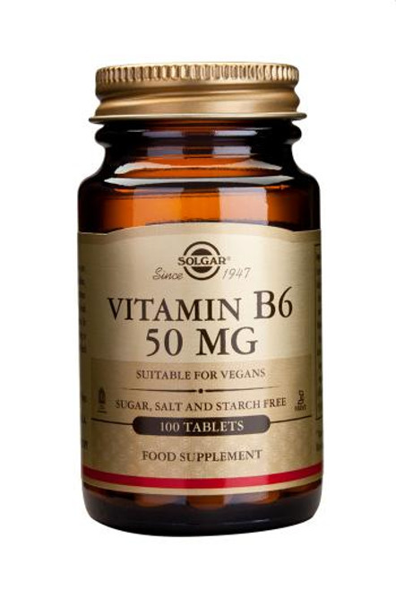 Solgar Vitamin B6 50 mg Tablets, 100