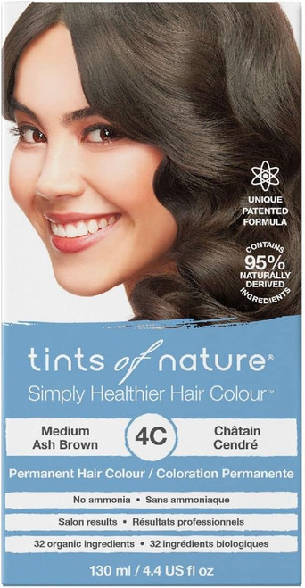 Tints of Nature, Medium Ash Brown (4C), 130ml