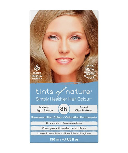 Tints of Nature, Natural Light Blonde (8N), 130ml