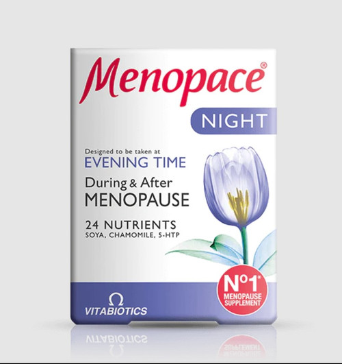 Vitabiotics, Menopace Night, 30 Tablets