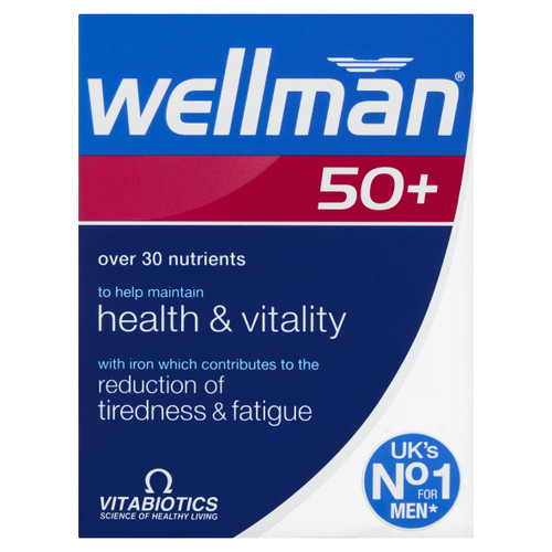 Vitabiotics, Wellman 50+, 30 Tablets