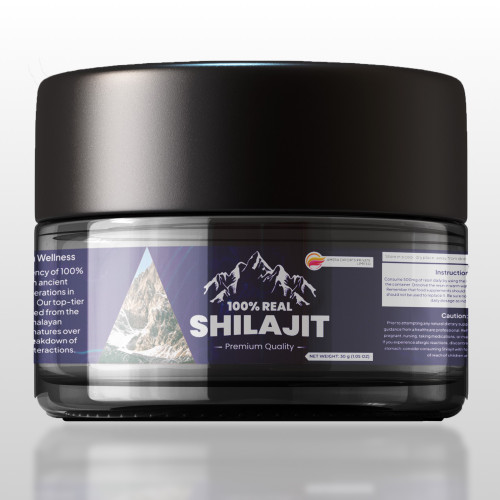 Himalayan Pure Organic Shilajit, Premium Quality, 30 grams (with spoon)