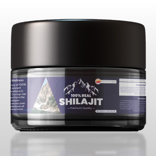 Himalayan Pure Organic Shilajit, Premium Quality, 30 grams (with spoon) (PACK OF 3)