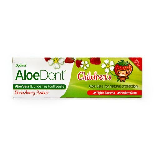 Aloe Dent, Childrens Fluoride Free Toothpaste, 50ml (PACK OF 3)