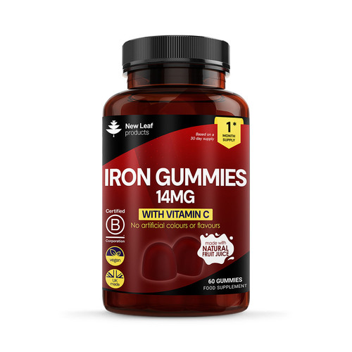 New Leaf Iron With Vitamin C 60 Gummies