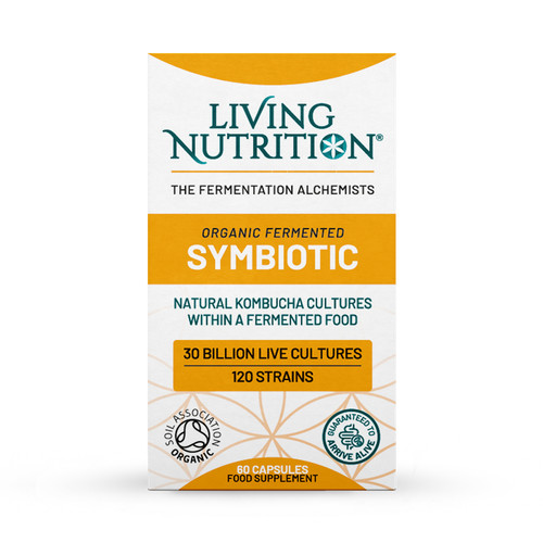 Living Nutrition Organic Fermented Symbiotic 60 Capsules