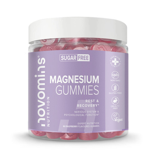 Novomins Magnesium SF Raspberry Flavoured 60 Gummies