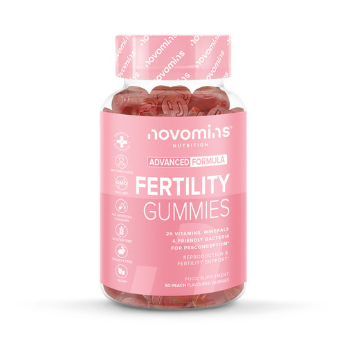 Novomins Fertility Peach-Flavoured 60 Gummies