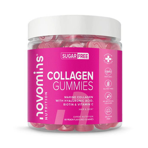 Novomins Collagen Sugar-Free Peach-Flavoured 60 Gummies