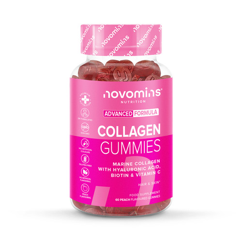 Novomins Collagen Peach-Flavoured 60 Gummies