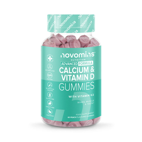 Novomins Calcium & Vitamin D 60 Gummies