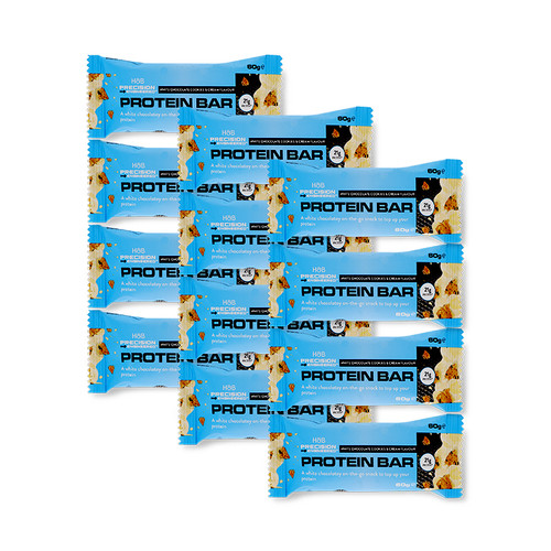 Precision Engineered Protein Bar White Chocolate Cookies & Cream 12 x 60g Precision Engineered Protein Bar White Chocolate Cookies & Cream 12 x 60g