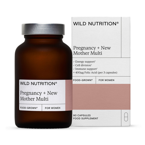 Wild Nutrition Food Grown Pregnancy & New Mother Multi for Women 90 Capsules Wild Nutrition Food Grown Pregnancy & New Mother Multi for Women 90 Capsules