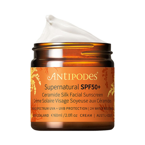 Antipodes SPF50 Supernatural Ceramide Silk Facial Sunscreen 60ml