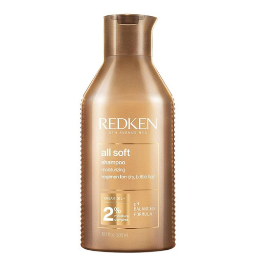 Redken All Soft Shampoo For Dry Hair, With Argan Oil 300ml