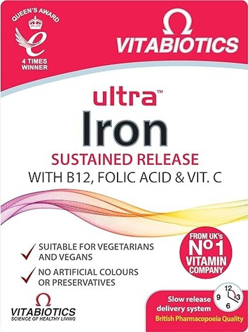 Vitabiotics, Ultra Iron, 30 Tablets Vitabiotics, Ultra Iron, 30 Tablets