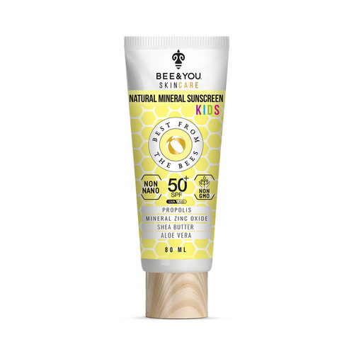 Bee&You Skincare Natural Mineral Sunscreen Kids SPF 50+ 80ml