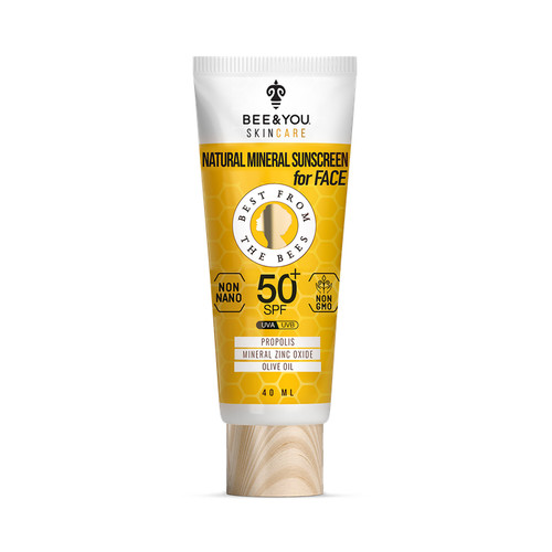 Bee&You Skincare Natural Mineral Sunscreen For Face SPF 50 40ml