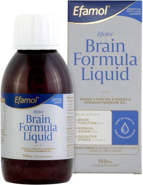 Efamol, Efalex Brain Formula Liquid, 150ml (PACK OF 3)