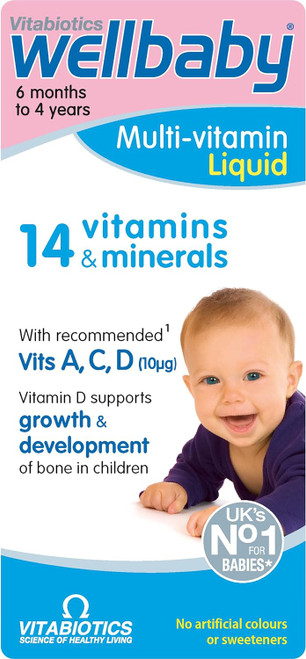 Vitabiotics, Wellbaby Multi-vitamin Liquid, 150ml (PACK OF 3)