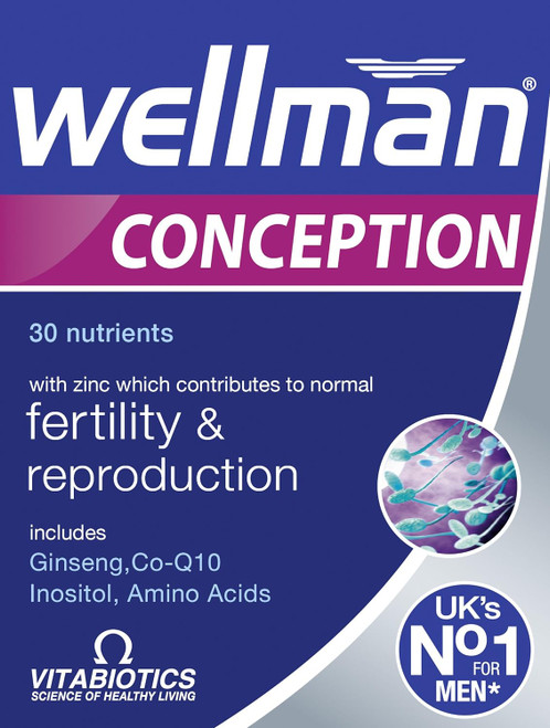 Vitabiotics, Wellman Conception, 30 Tablets (PACK OF 3)