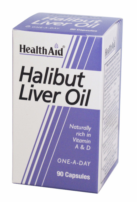 Health Aid Halibut Liver Oil, 90 Capsules (PACK OF 3)