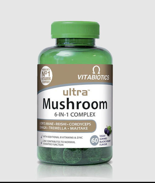 Vitabiotics, Ultra Mushroom 6-in-1 Complex,  60 Gummies