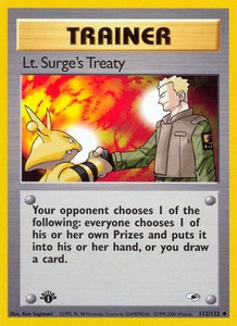 Lt. Surge's Treaty (PTCG-G1) (Unlimited) (#112/132)