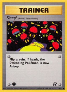 Sleep! (Rocket's Secret Machine) (PTCG-TR) (Unlimited) (#79/82) Sleep! (Rocket's Secret Machine) (PTCG-TR) (Unlimited) (#79/82)