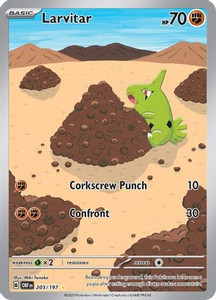 Larvitar - 203/197 (PTCG-OBF) (Holofoil) (#203/197)