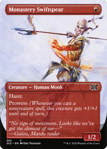 Monastery Swiftspear (2X2) (Foil) (Borderless) (#362)
