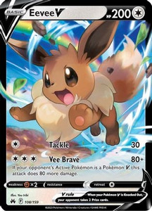 Eevee V (PTCG-CRZ) (Holofoil) (#108/159)