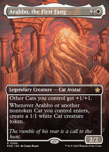 Arahbo, the First Fang (FDN) (Foil) (Borderless) (#294)