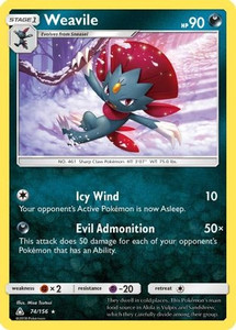 Weavile (PTCG-SM05) (Holofoil) (#74/156)