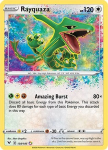 Rayquaza (PTCG-SWSH04) (Holofoil) (#138/185)