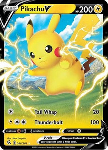 Pikachu V (PTCG-SWSH08) (Holofoil) (#086/264)