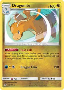Dragonite (PTCG-SM9) (Holofoil) (#119/181)