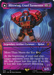 Blitzwing, Cruel Tormentor // Blitzwing, Adaptive Assailant (BOT) (Borderless) (#19)