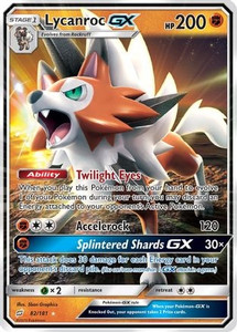 Lycanroc GX (PTCG-SM9) (Holofoil) (#82/181)