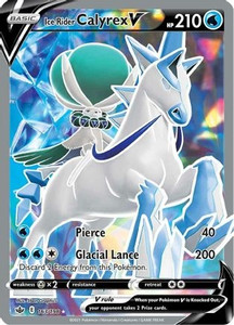 Ice Rider Calyrex V (Full Art) (PTCG-SWSH06) (Holofoil) (#163/198)