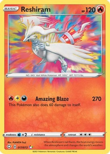 Reshiram (PTCG-SHF) (Holofoil) (#017/072)