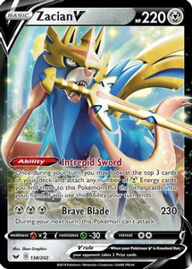 Zacian V (PTCG-SWSH01) (Holofoil) (#138/202)