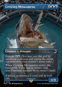 Cresting Mosasaurus (REX) (Borderless) (#2)