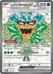 Teal Mask Ogerpon ex - 190/167 (PTCG-TWM) (Holofoil) (#190/167)